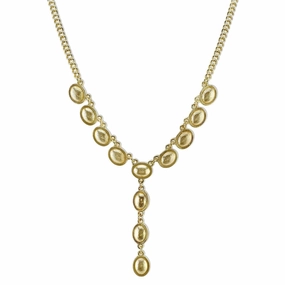 2028 Jewelry Genevieve Gold Oval Link Y-Necklace 16"   3" Extender