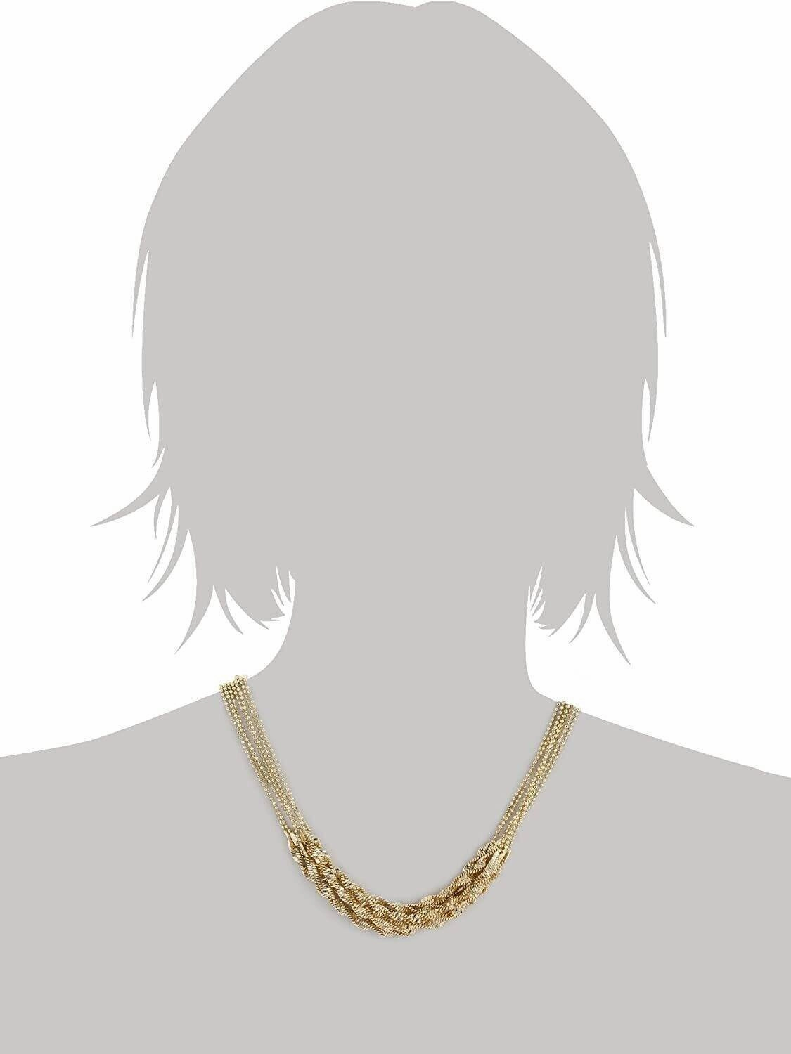 2028 Jewelry Multi Twist Chain Necklace 16"   3" Extender