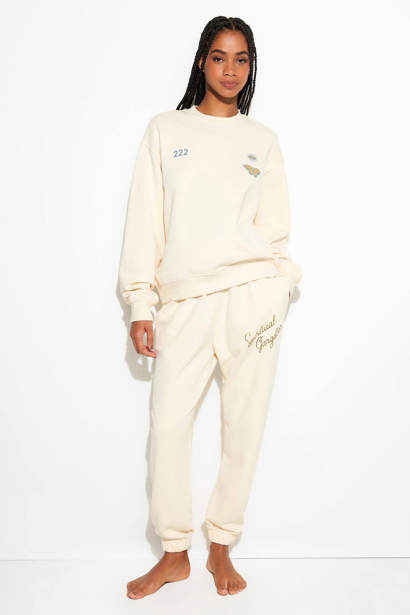 222 Butterfly La Brea Crew Sweatshirt
