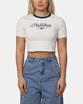 Adidas Women's Graphic Baby T-Shirt Cloud White