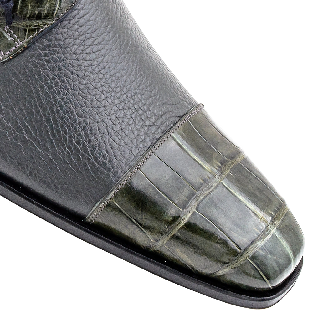 Alligator/Calf Lace Up