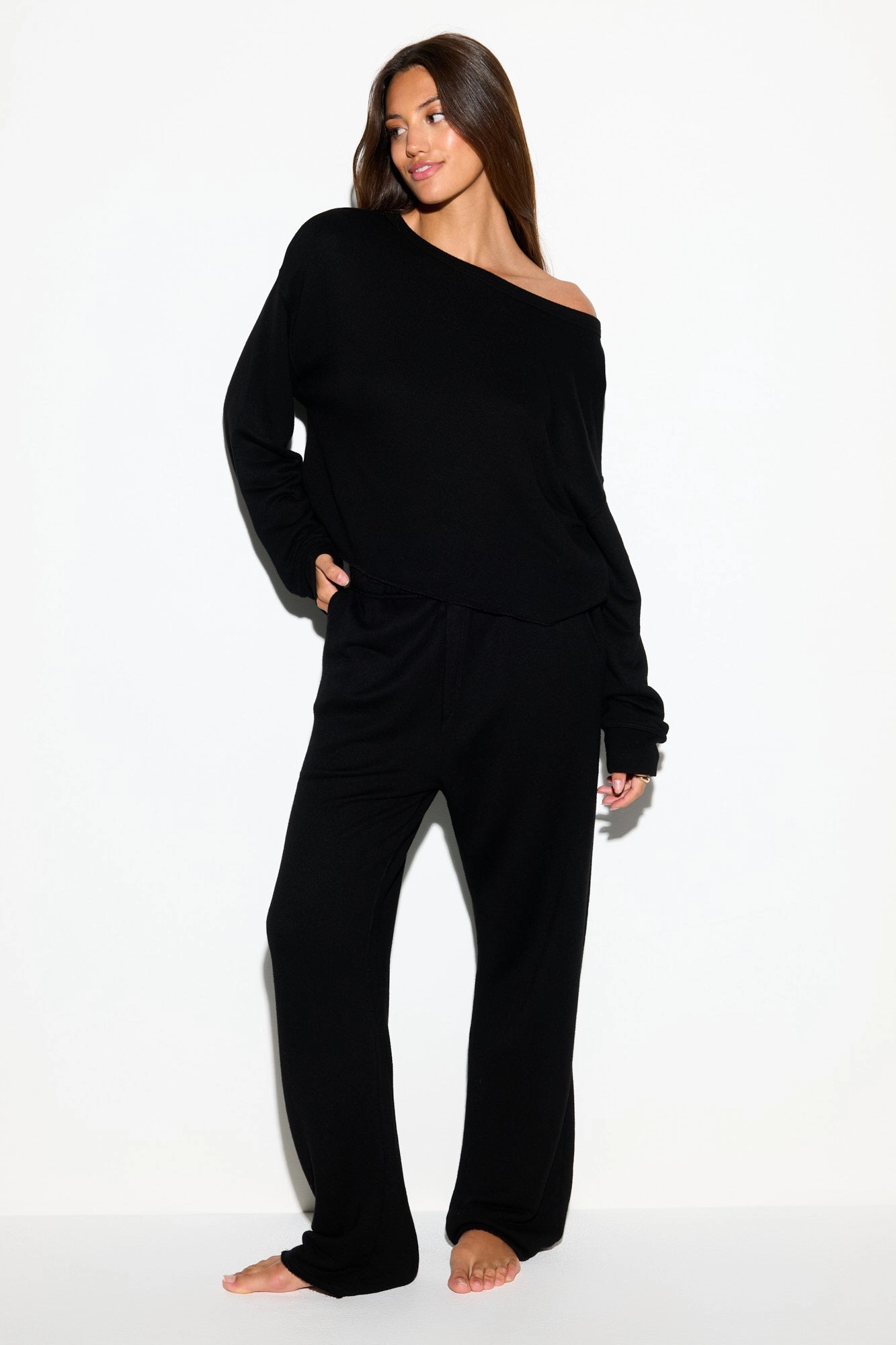 Bella Off Shoulder Sweatshirt