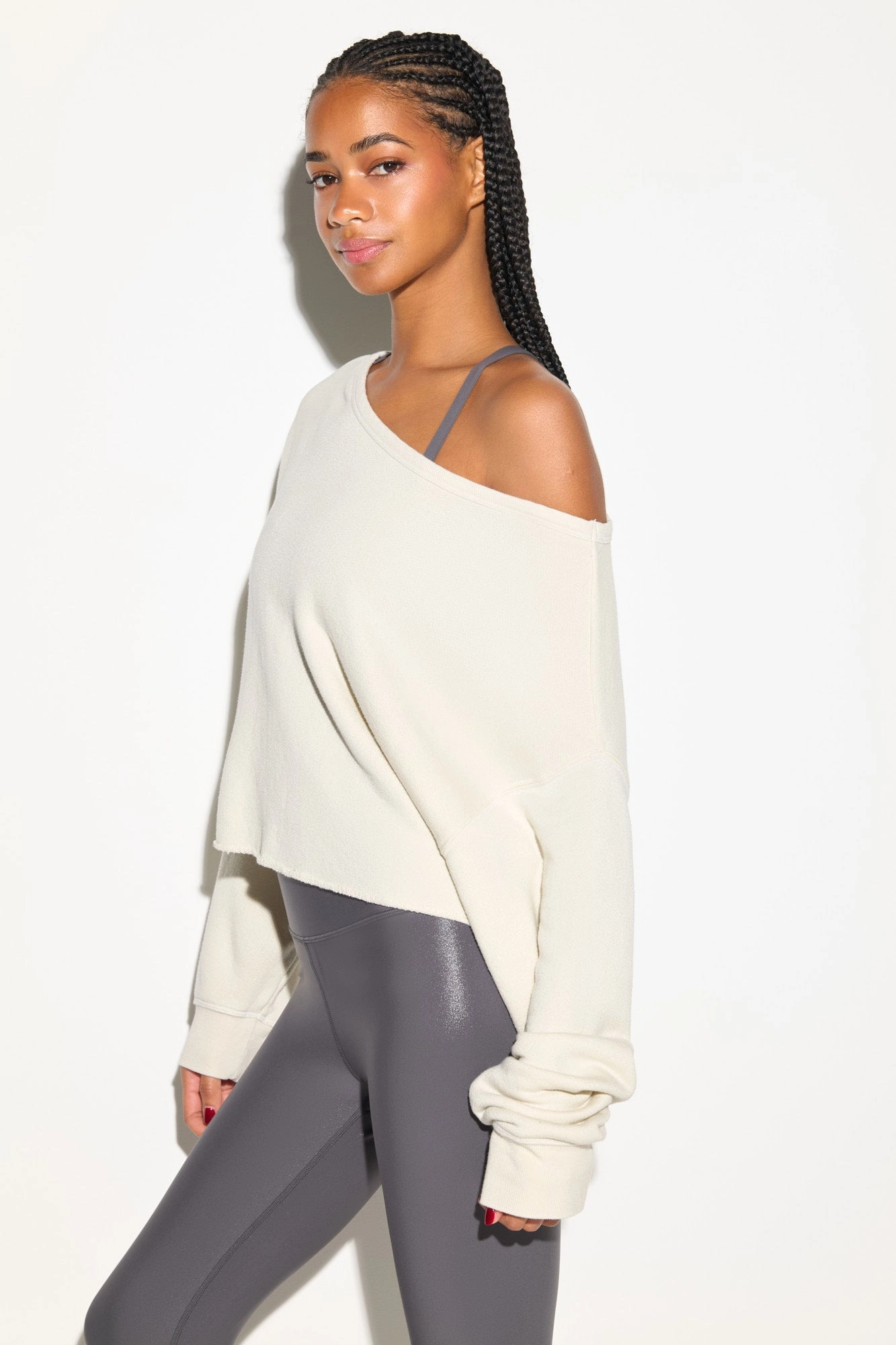 Bella Off Shoulder Sweatshirt