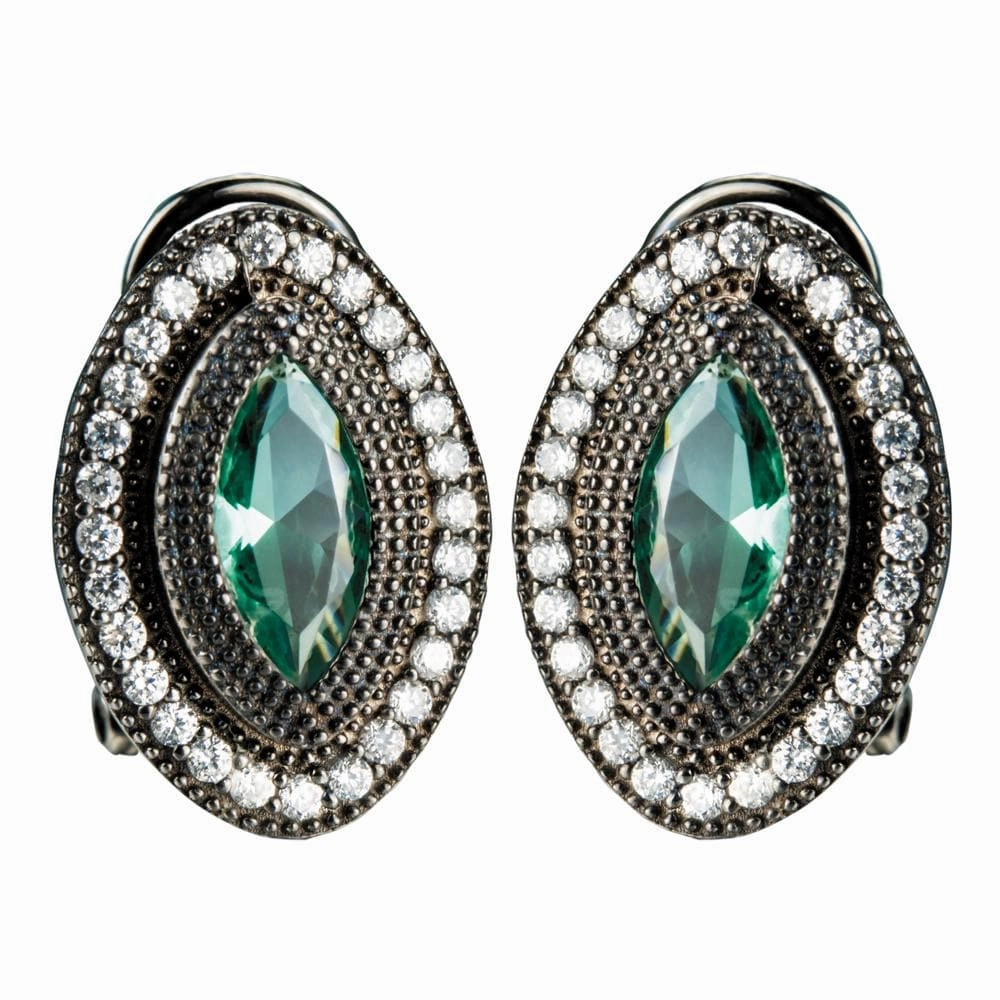 Black Orchid Earrings