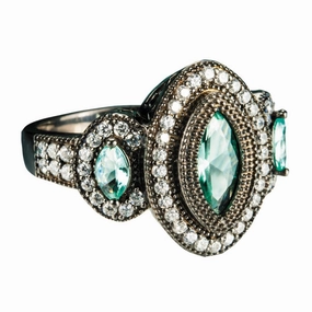 Black Orchid Ring