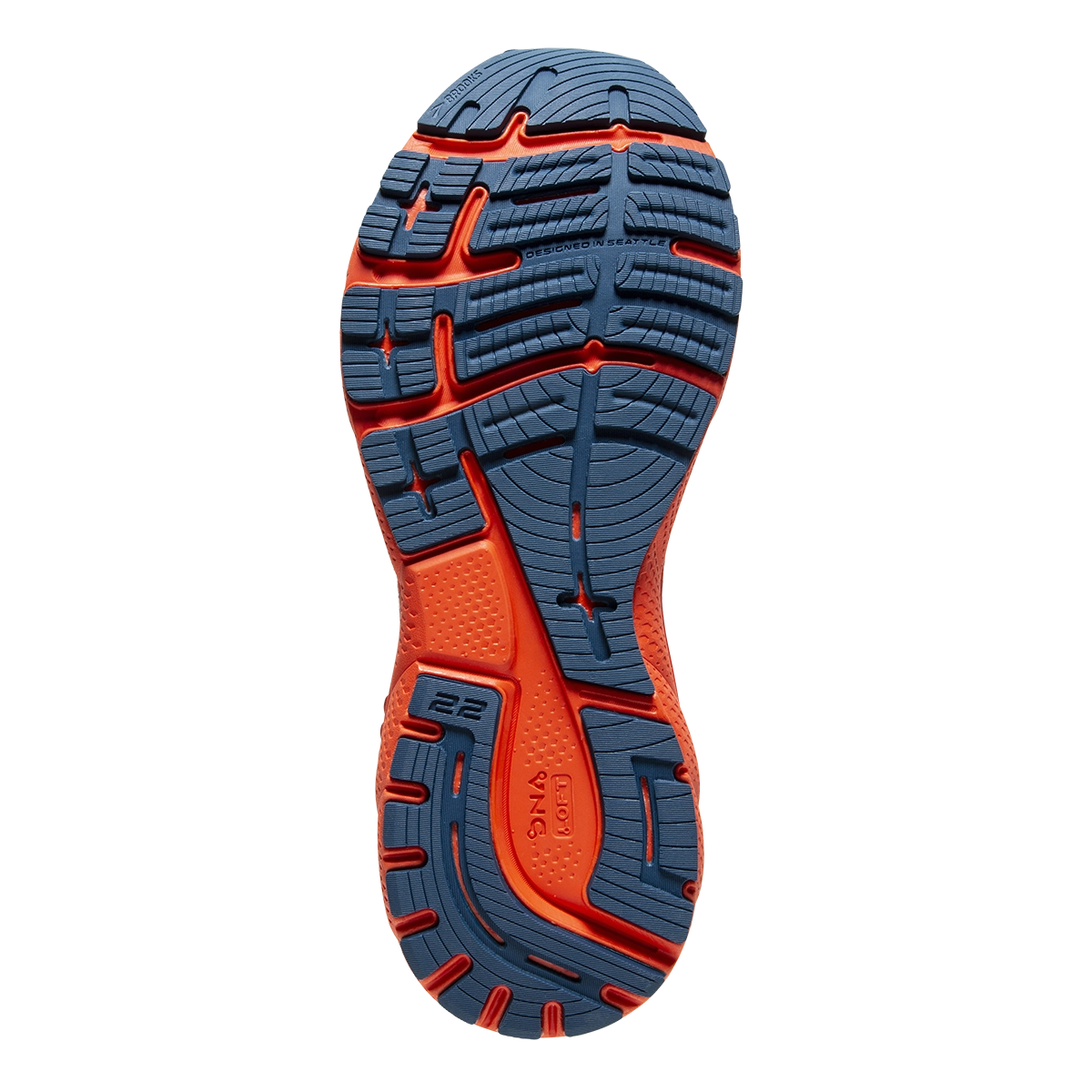 Brooks Adrenaline GTS 22 - Blue - Lite Blue - Orange