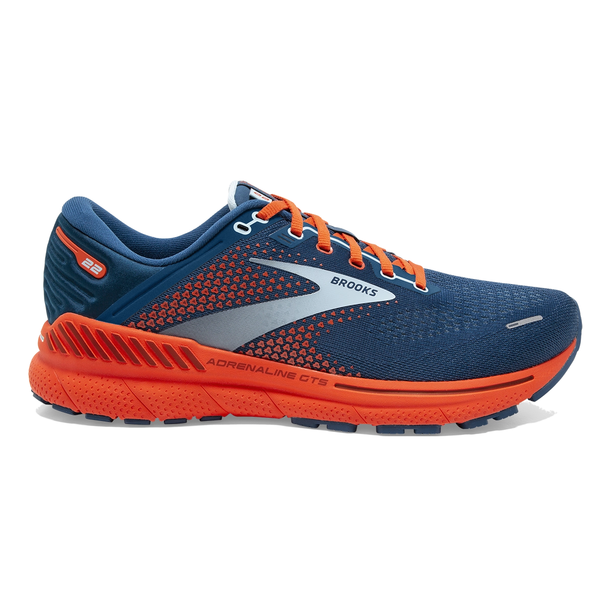 Brooks Adrenaline GTS 22 - Blue - Lite Blue - Orange