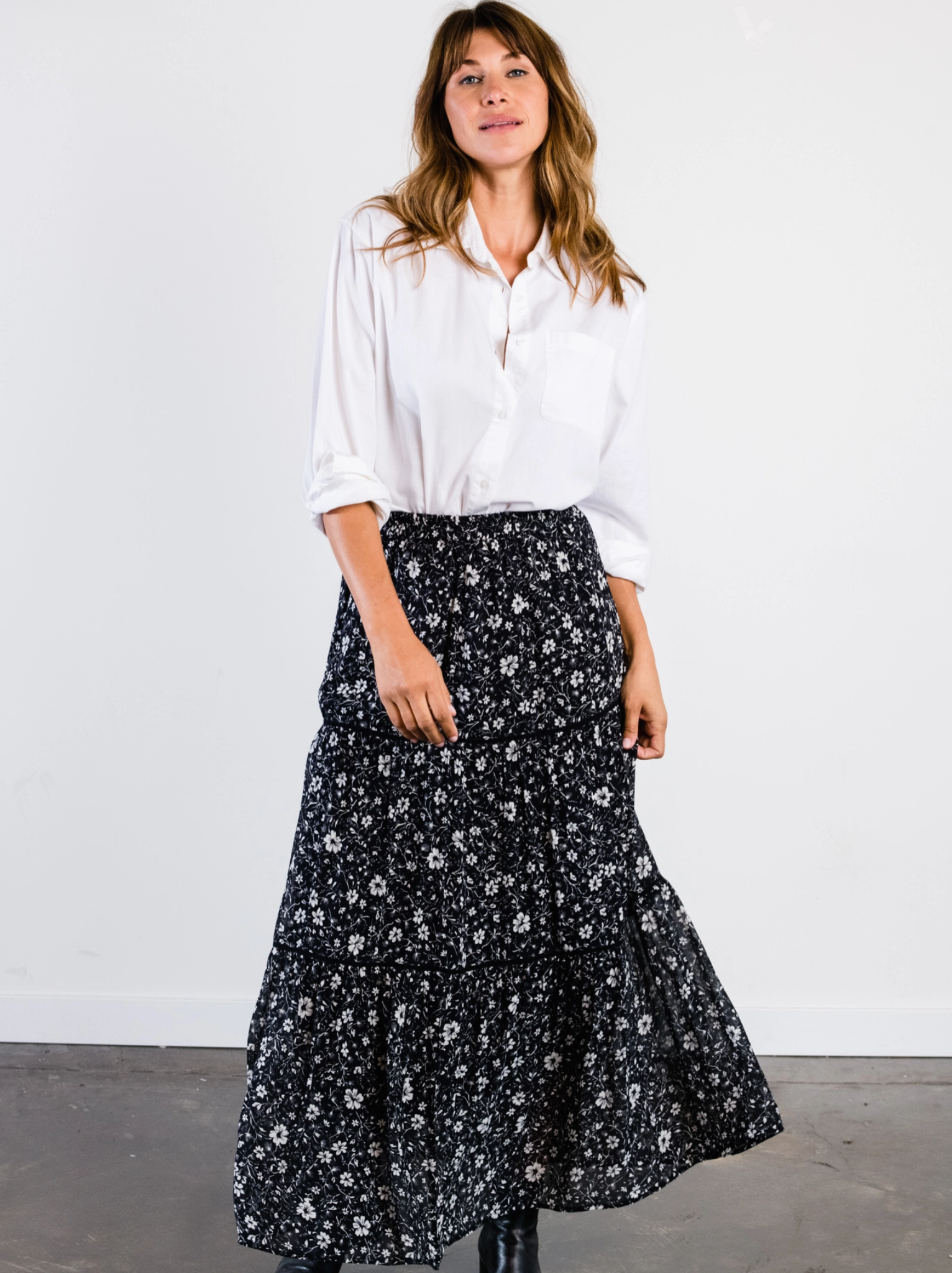 Erin Tiered Maxi Skirt