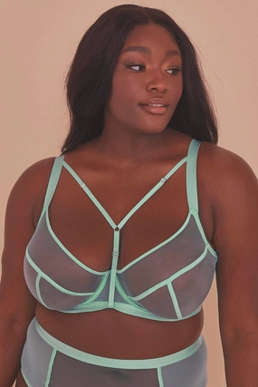 Gabi Fresh Misha Turquoise Non Padded Strappy Bra