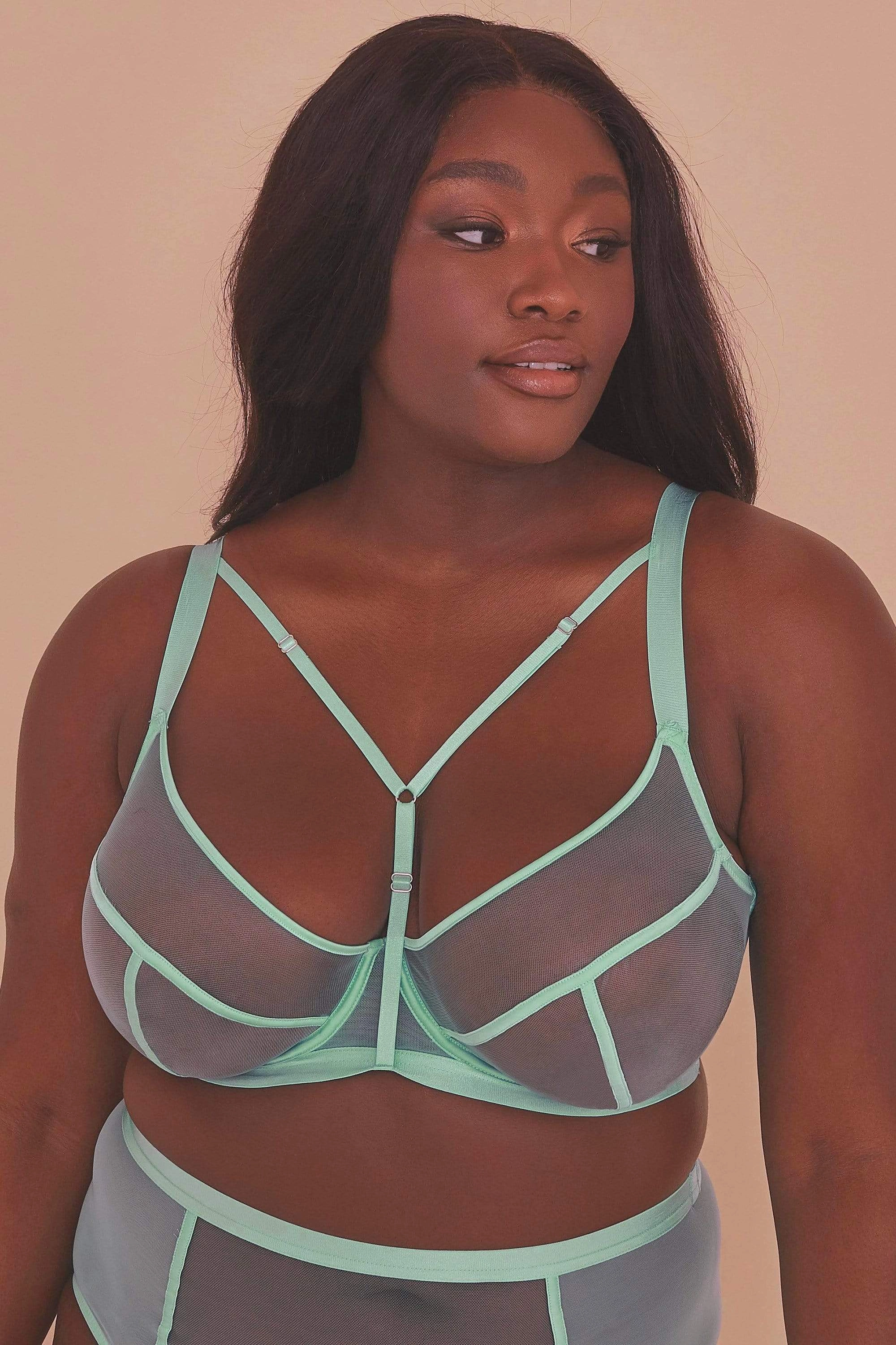 Gabi Fresh Misha Turquoise Non Padded Strappy Bra