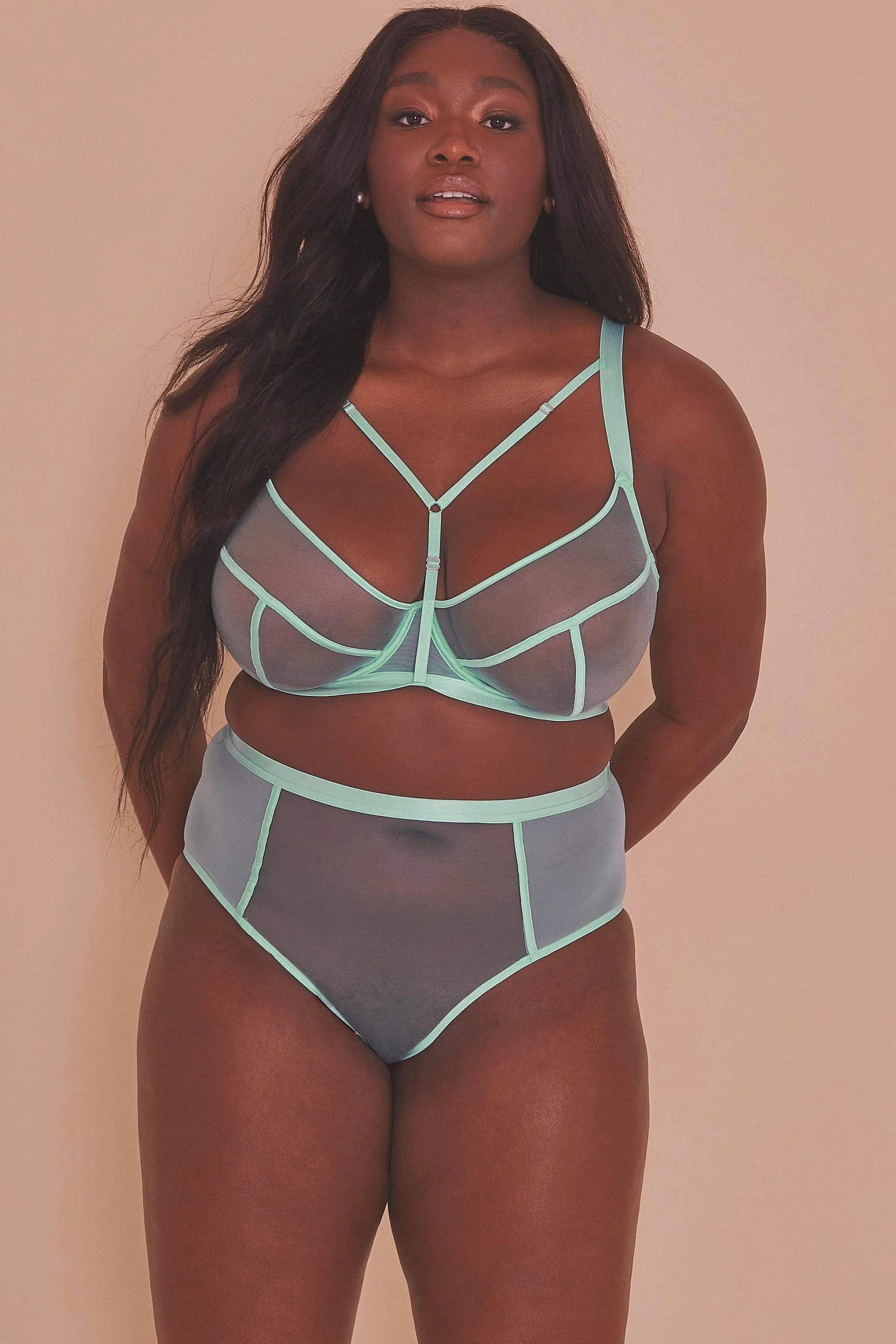 Gabi Fresh Misha Turquoise Non Padded Strappy Bra