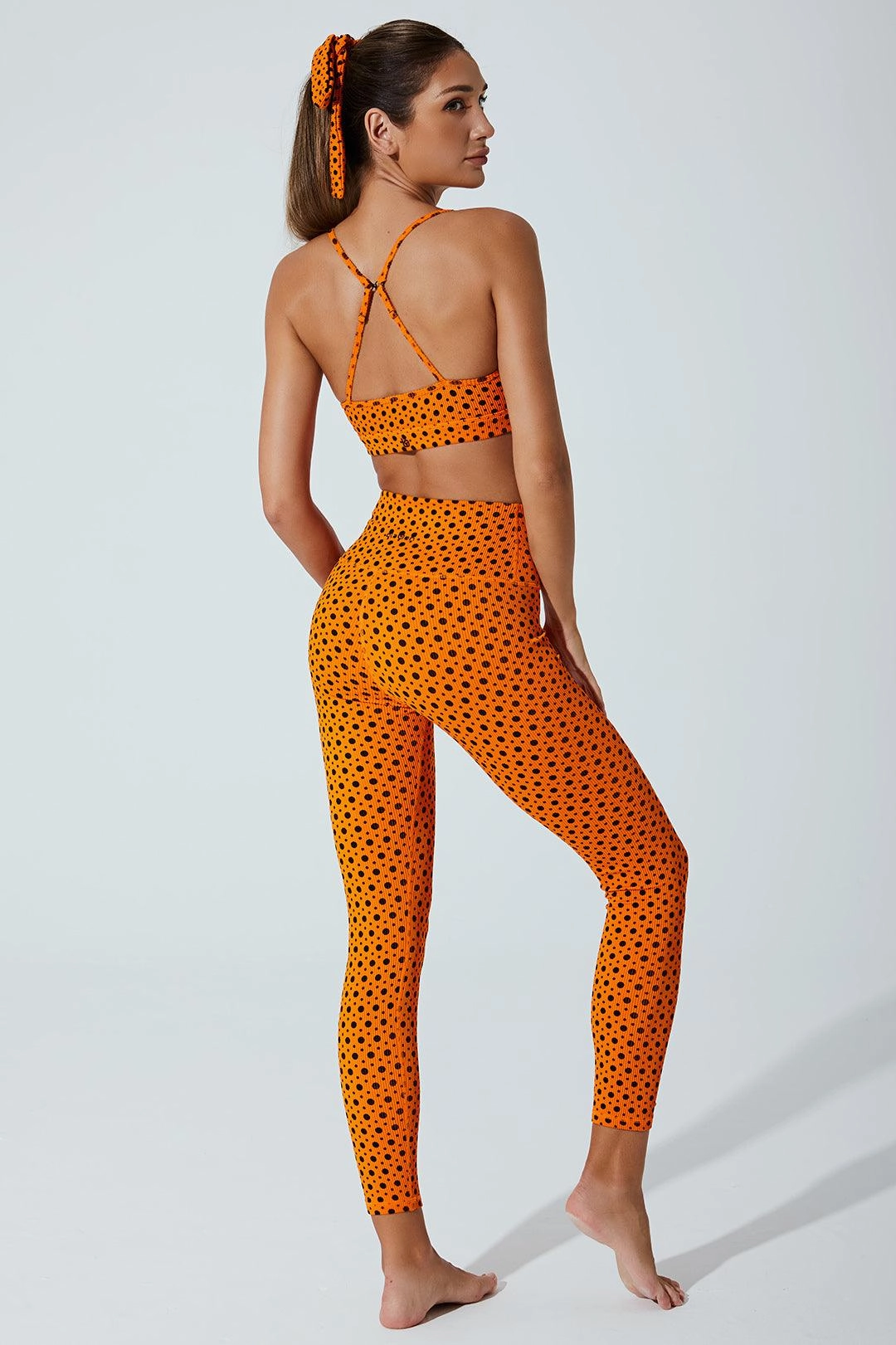 Hafwen Polka Dots Legging - Orange Beetle