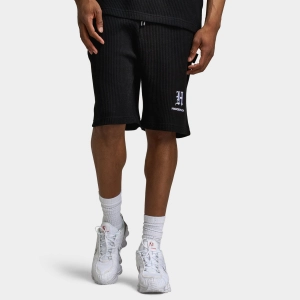 Hoodrich Chroma Waffle Oversized Shorts Black / White