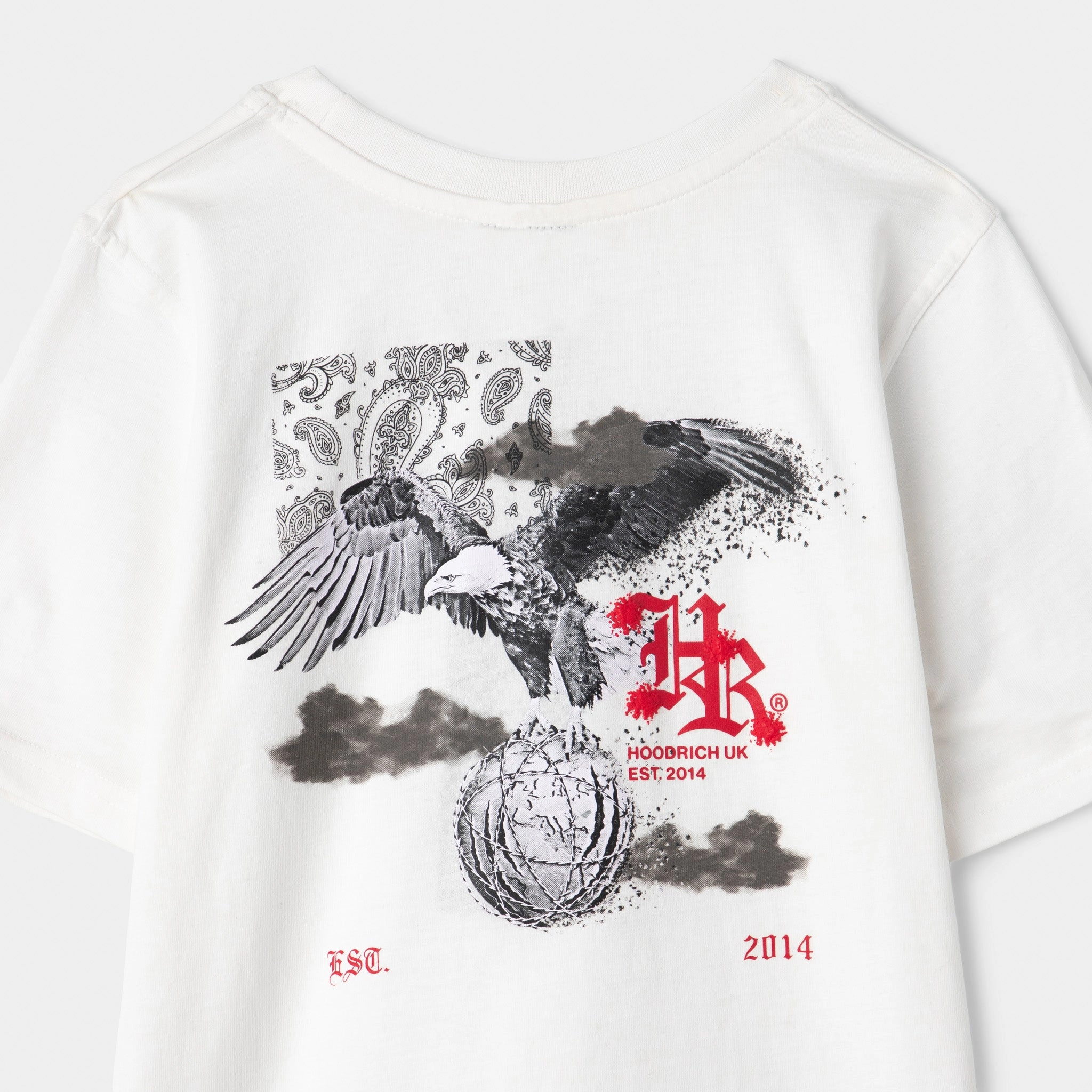 Hoodrich Juniors' Flight Tee White / Black - Lychee