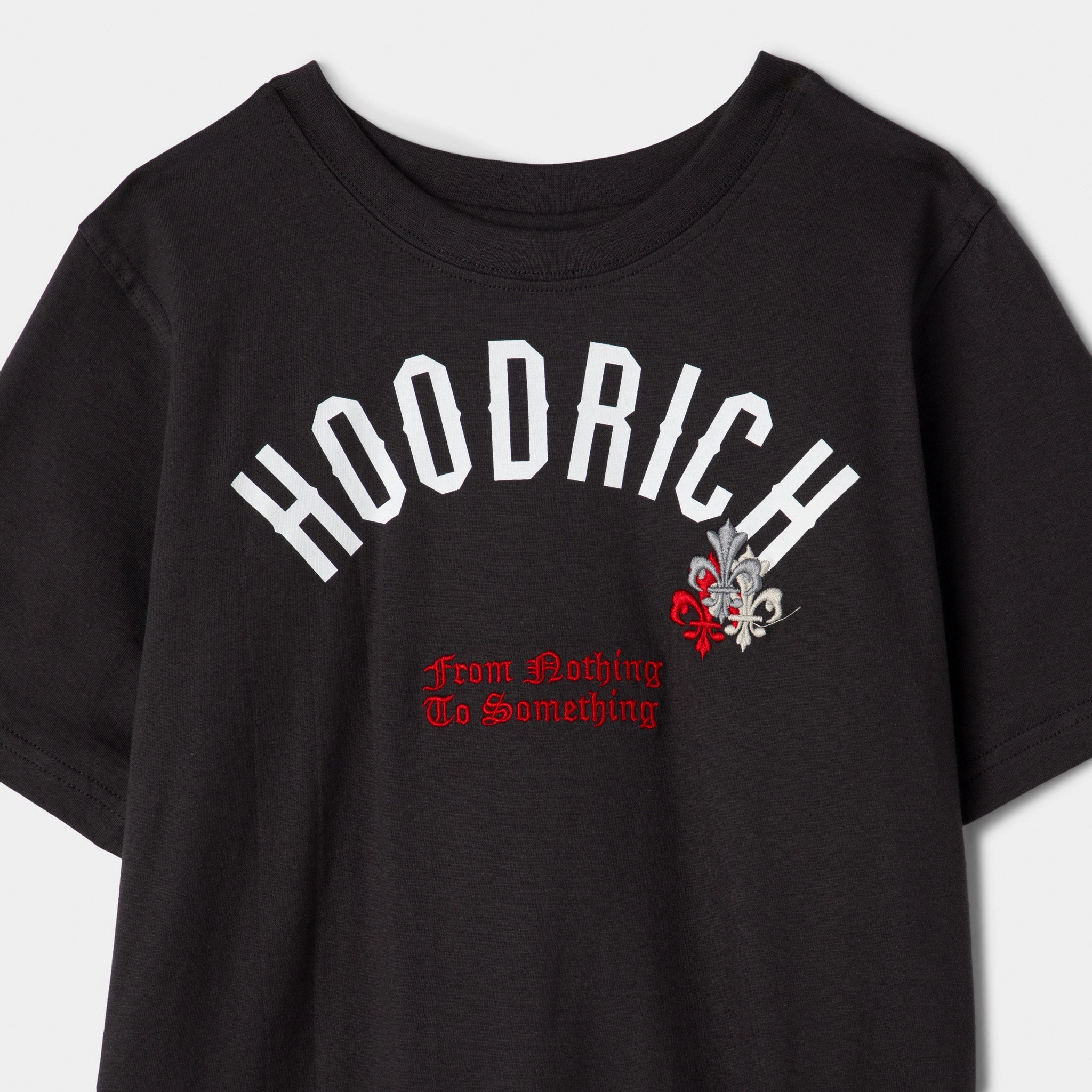 Hoodrich Juniors' Shadow Graphic Tee Asphalt / White - Lychee