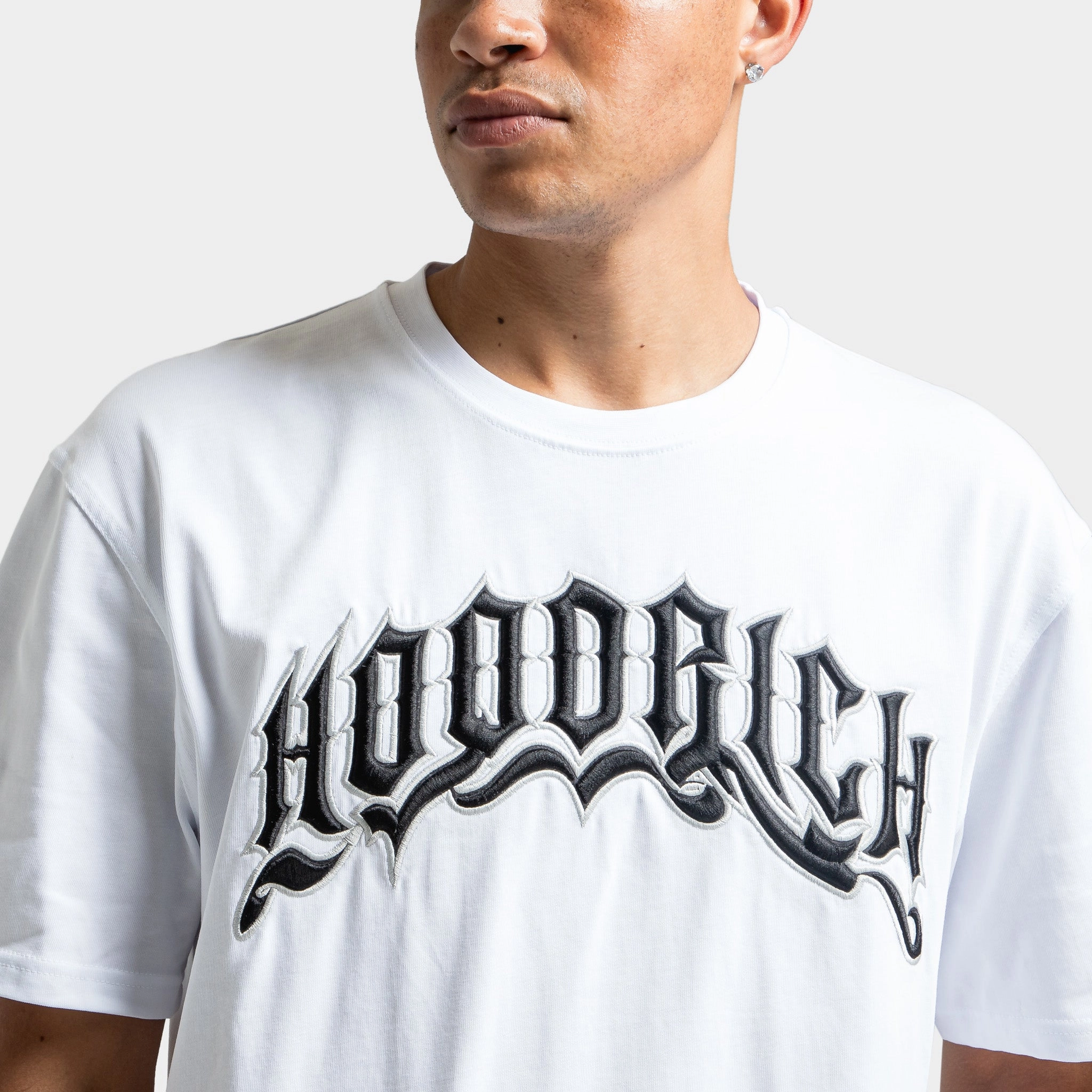 Hoodrich Ritual Embroidered T-Shirt Black / White