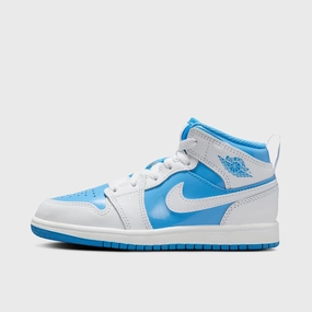 Jordan 1 Mid PS White / Legend Blue