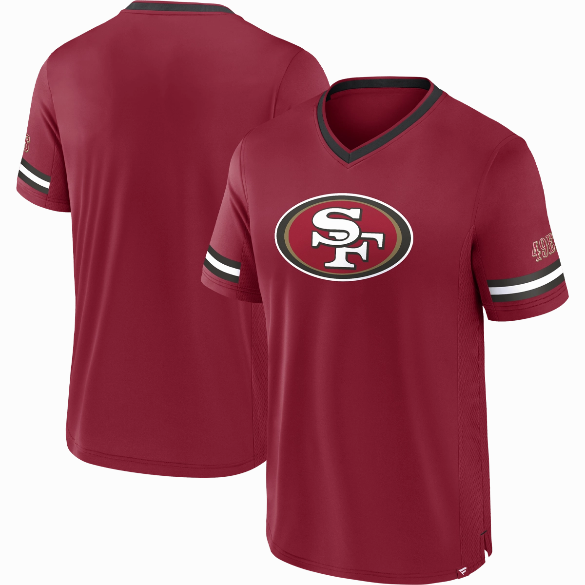 Men's 49ers Stripe Stacking Poly Fashion Top