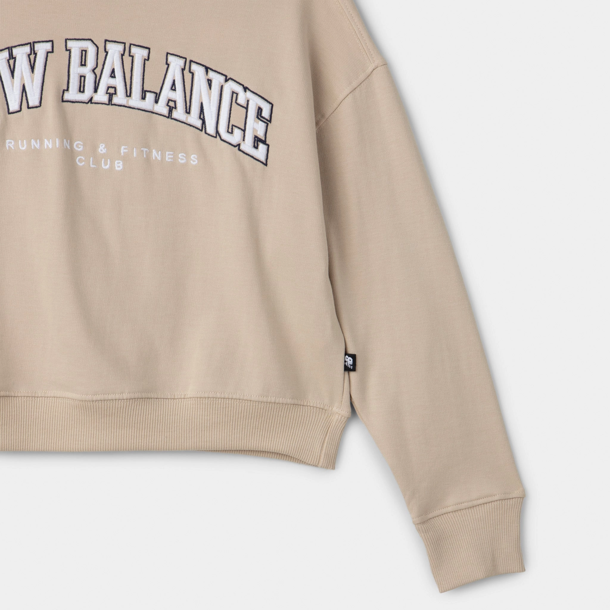 New Balance Junior Girls' Graphic Pullover Crewneck / Stoneware