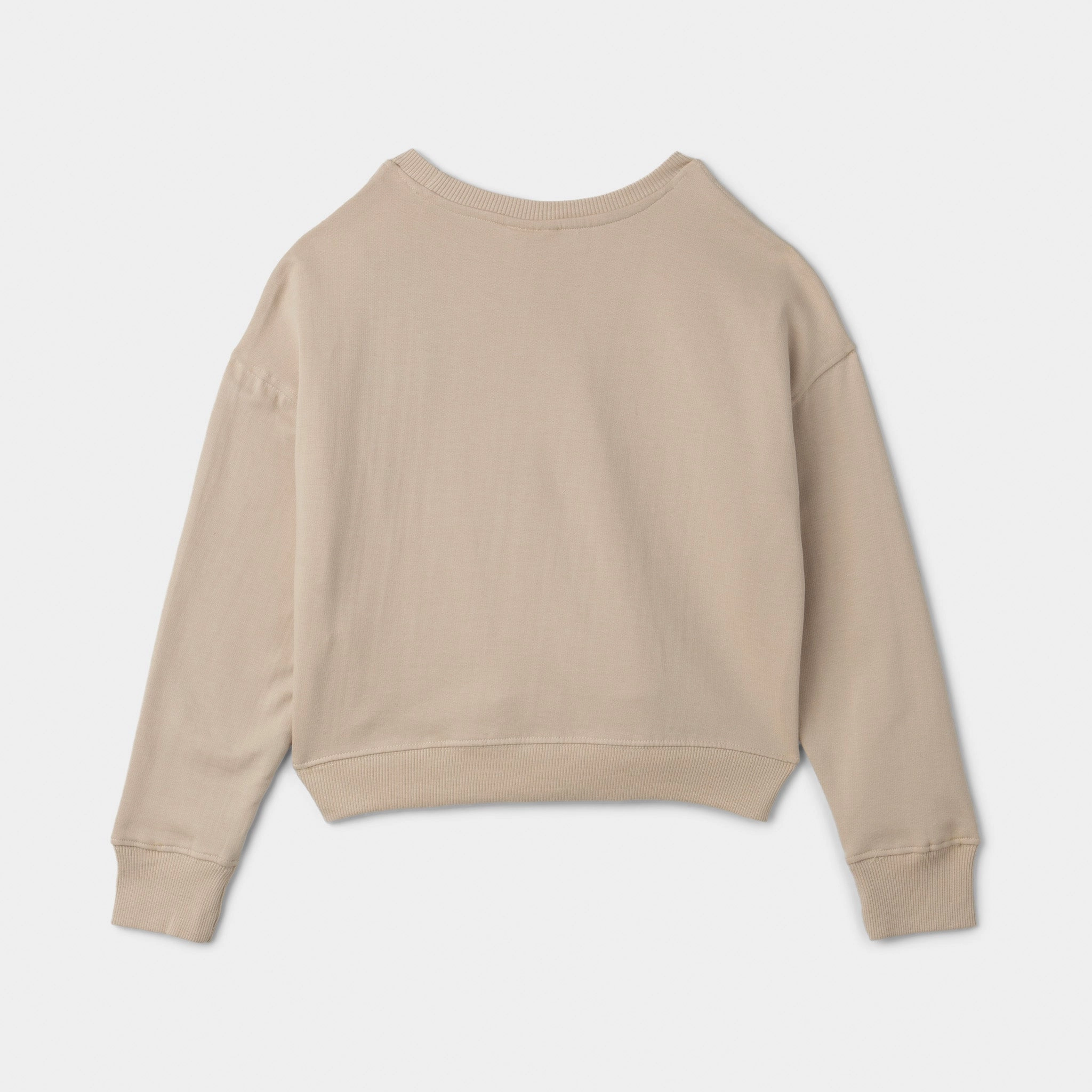 New Balance Junior Girls' Graphic Pullover Crewneck / Stoneware