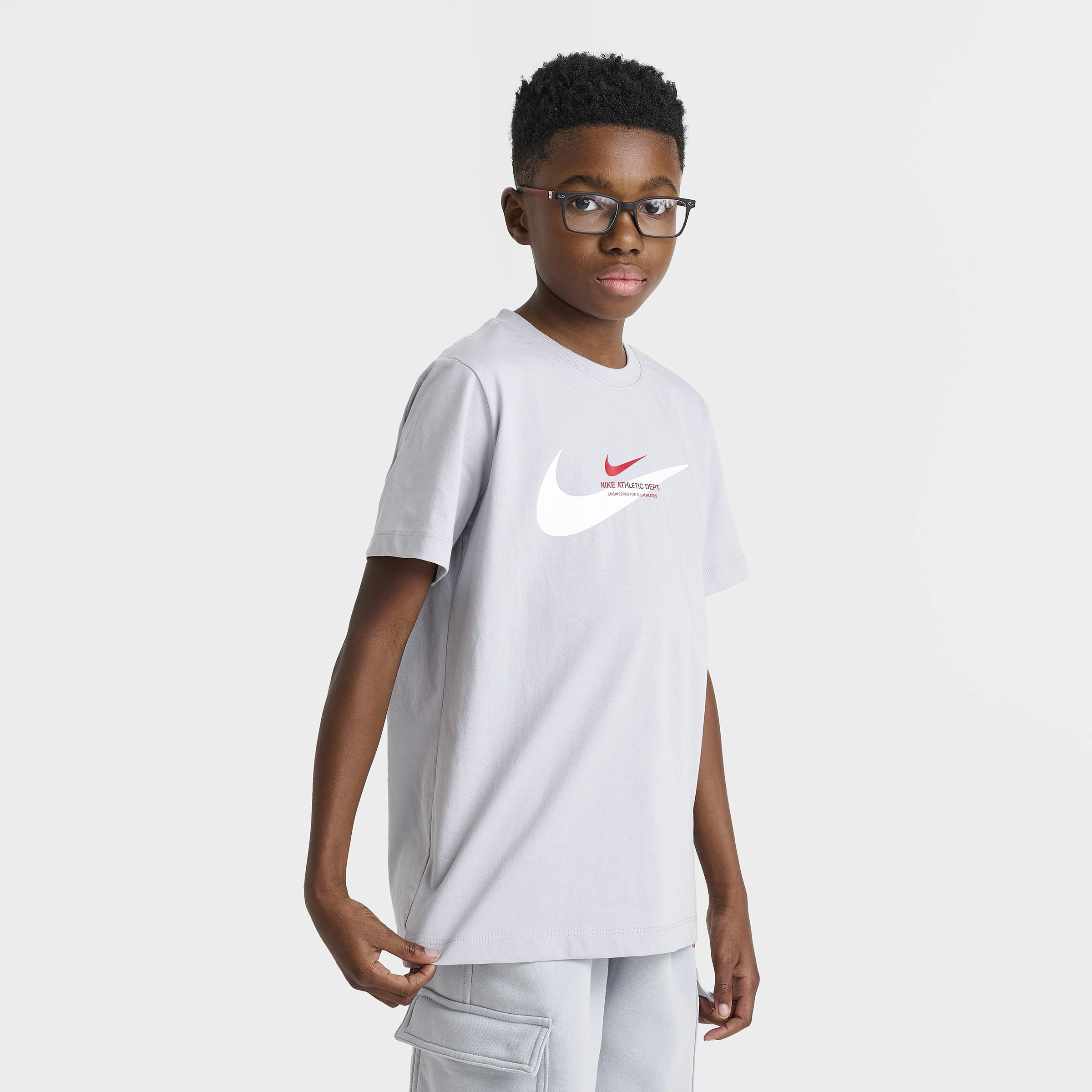 Nike Sportswear Junior Boys' SI Graphic T-Shirt / Wolf Grey