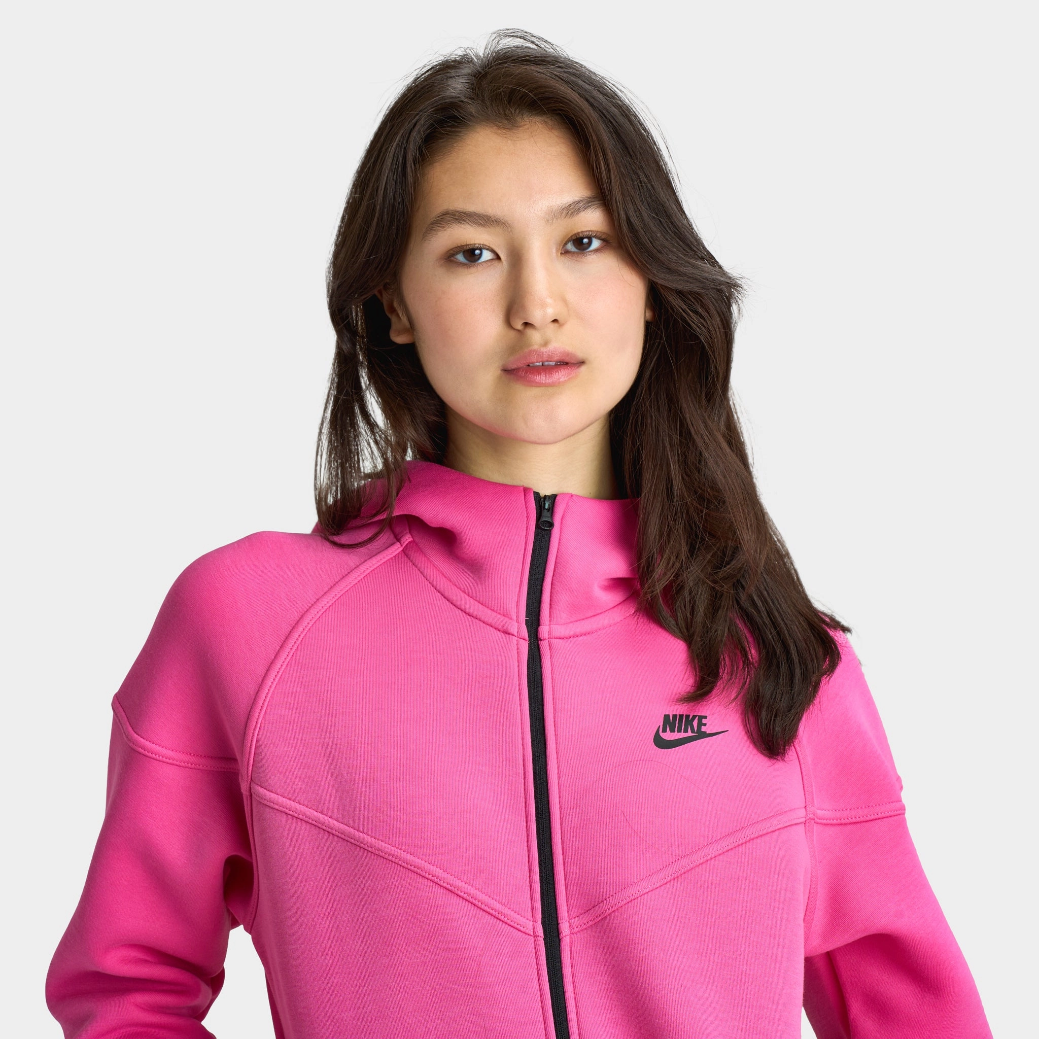 Nike Sportswear Women's Tech Fleece Windrunner Full Zip Alchemy Pink / Black