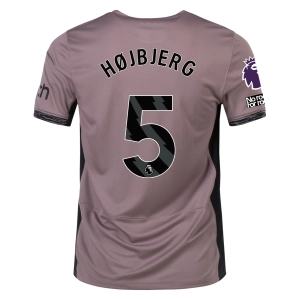 Nike Tottenham Emile Hojbjerg Third Jersey w/ EPL   No Room For Racism Patches 23/24 (Taupe Haze/Diffused Taupe)
