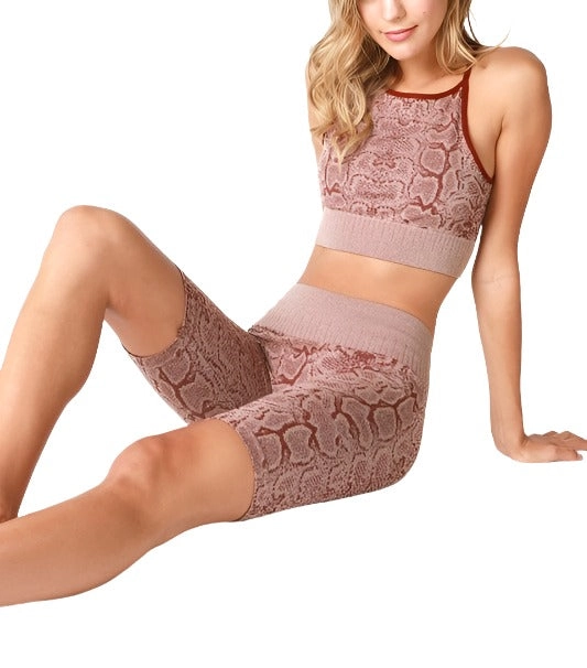 NikiBiki Snakeskin High Neck Top NS7903