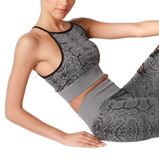NikiBiki Snakeskin High Neck Top NS7903