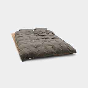 Percale Duvet Cover - Dark Taupe