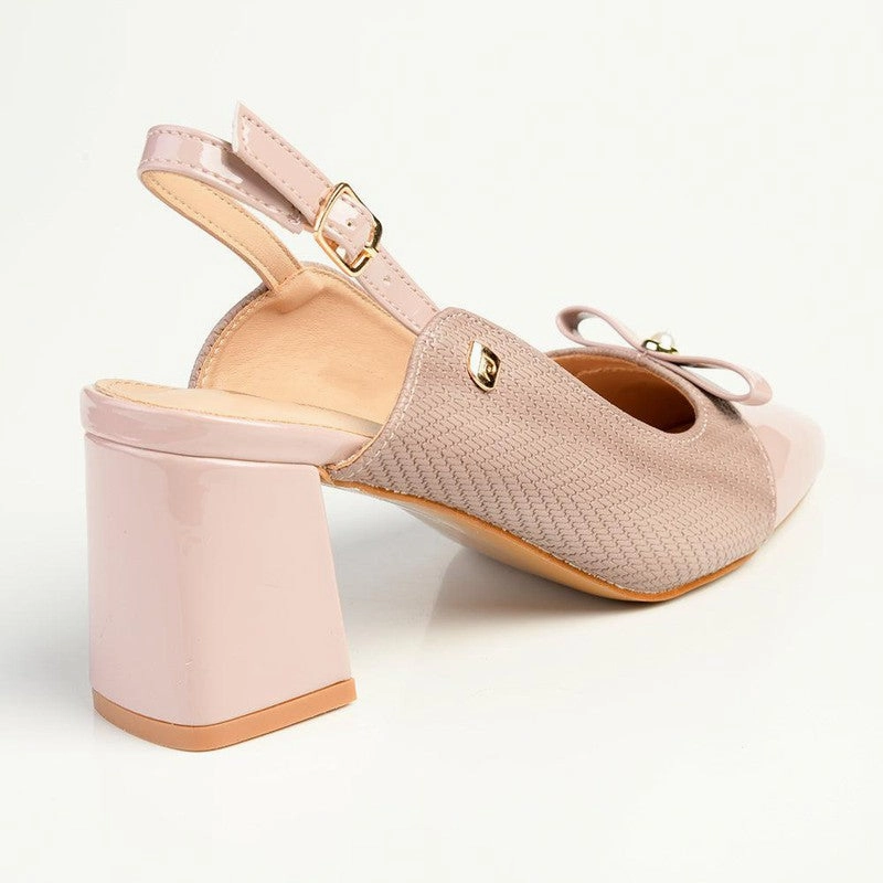 Pierre Cardin Square Toe Slingback - Mink