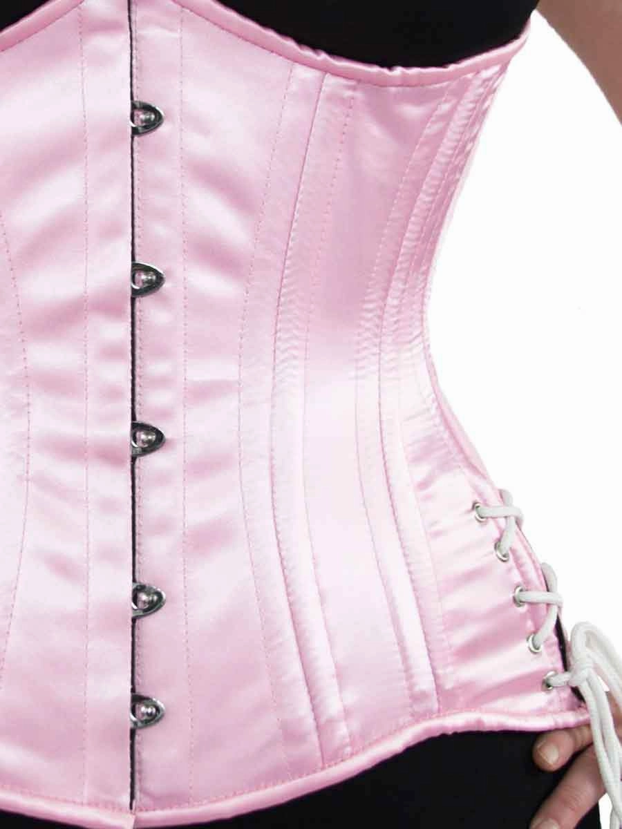 Satin Hourglass Curve Longline Underbust Corset with Hip Ties : CS-426