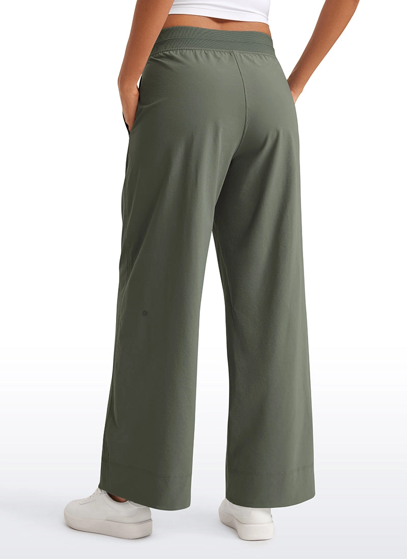 Stretch Wide Leg Casual Pants 30"