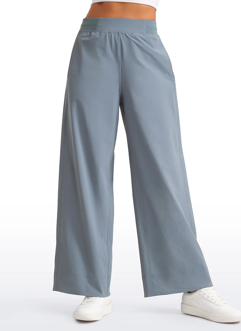 Stretch Wide Leg Casual Pants 30"