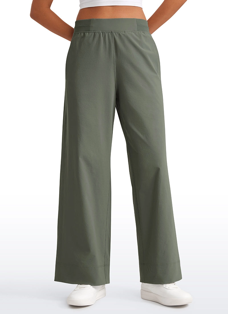 Stretch Wide Leg Casual Pants 30"
