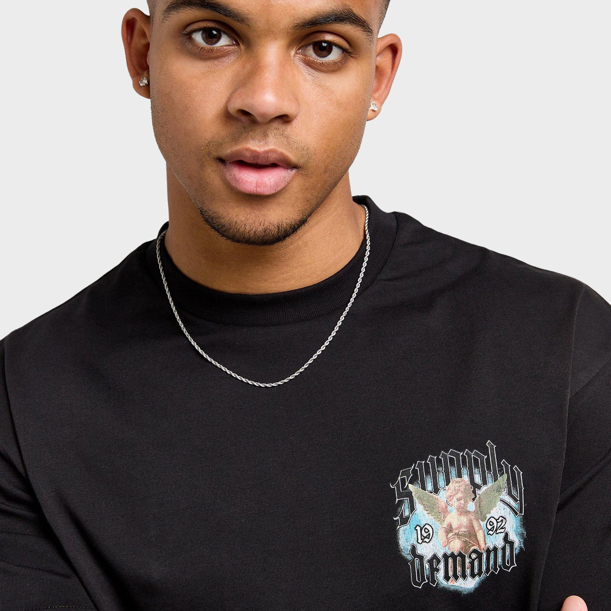 Supply & Demand Shug T-Shirt / Black