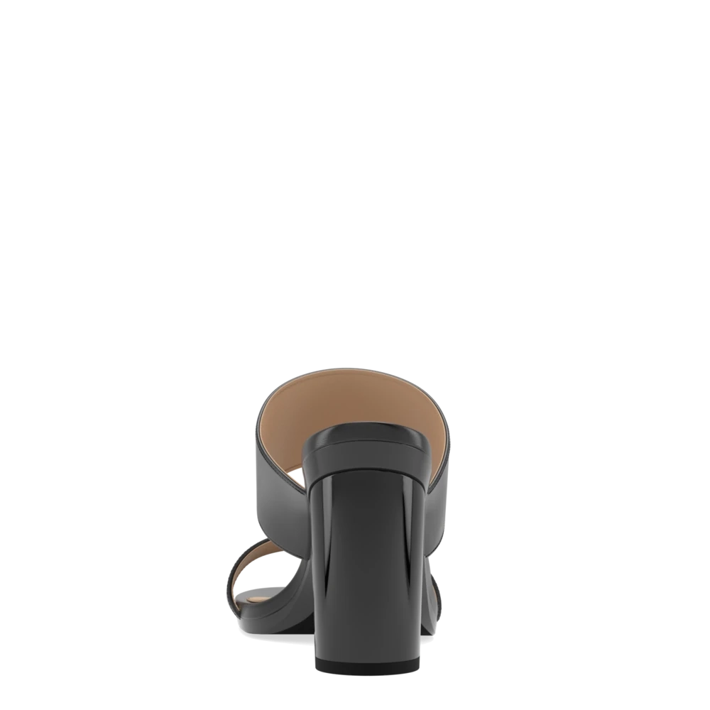 The Slide - Coal   Block Heel Kit 4 Coal
