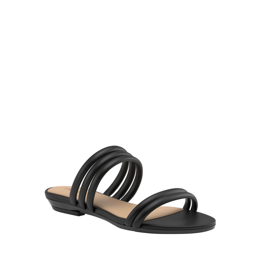 The Slide - Coal Vegan Leather Rope 3 Block - FINAL SALE