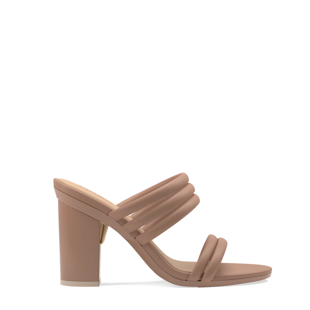 The Slide - Latte Vegan Leather Rope 4 Block