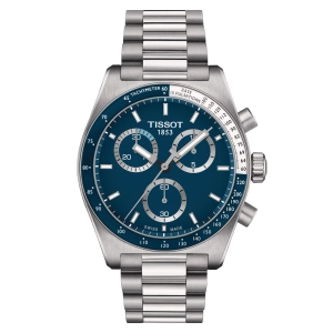 Tissot PR516 Chronograph 40mm Blue Dial Quartz Gents Watch T1494171104100