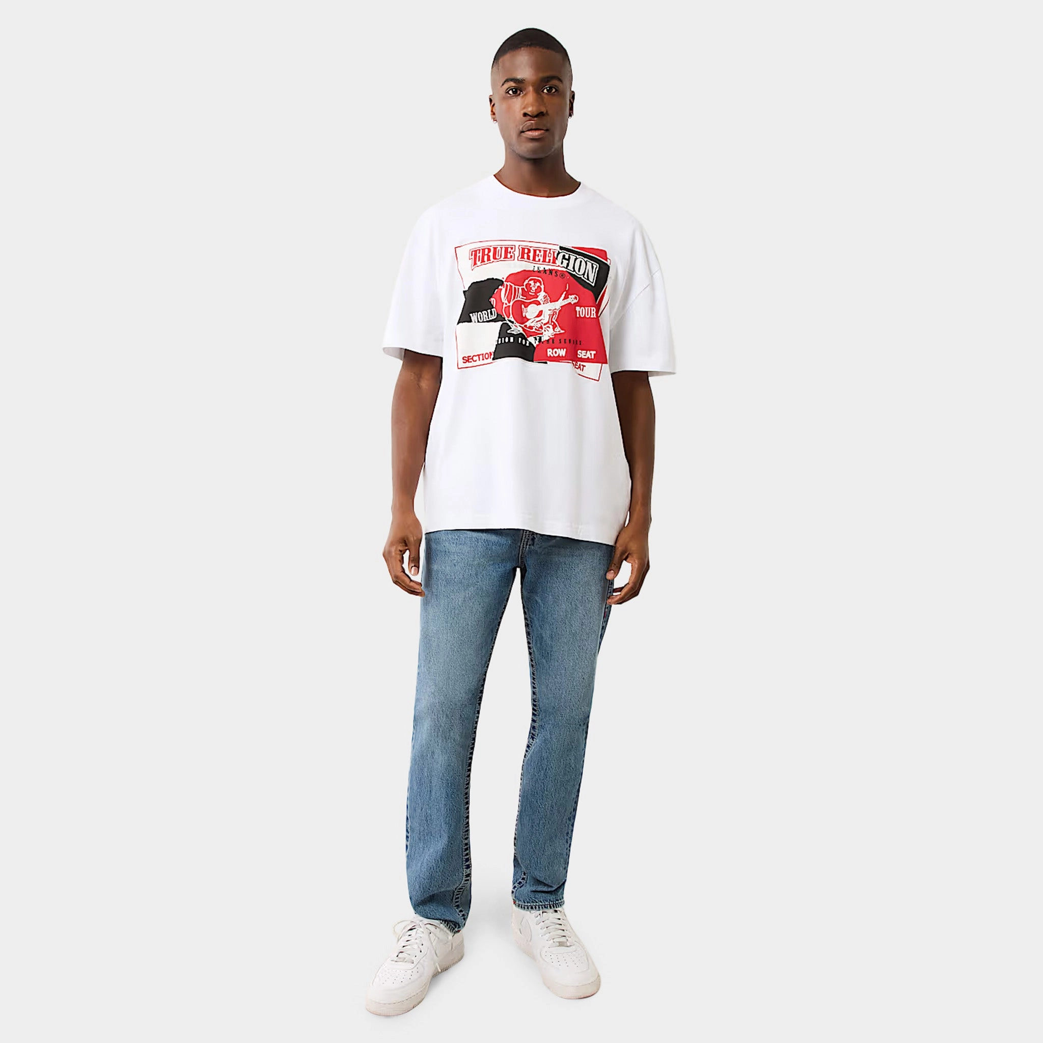 True Religion Torn SRS Tee / Optic White