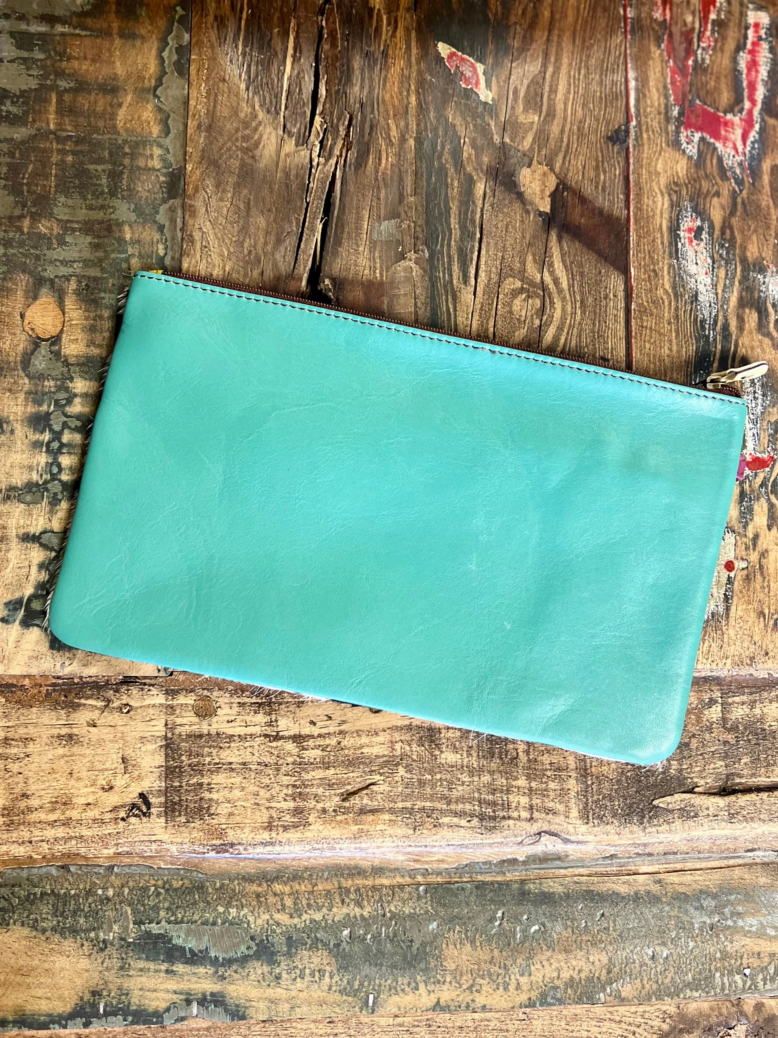 Vance Triple Zip Leather Wristlet- 3 colors