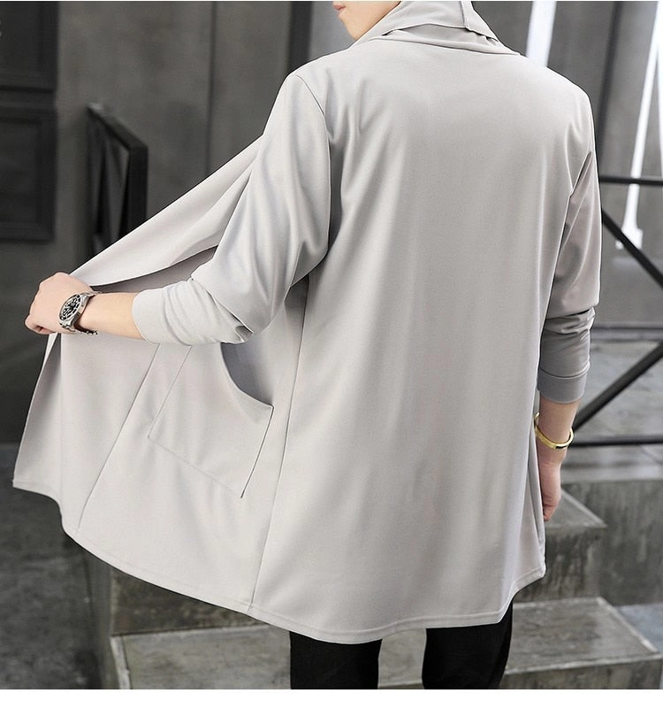 West Louis™ Autumn Draped Collar Casual Cardigan