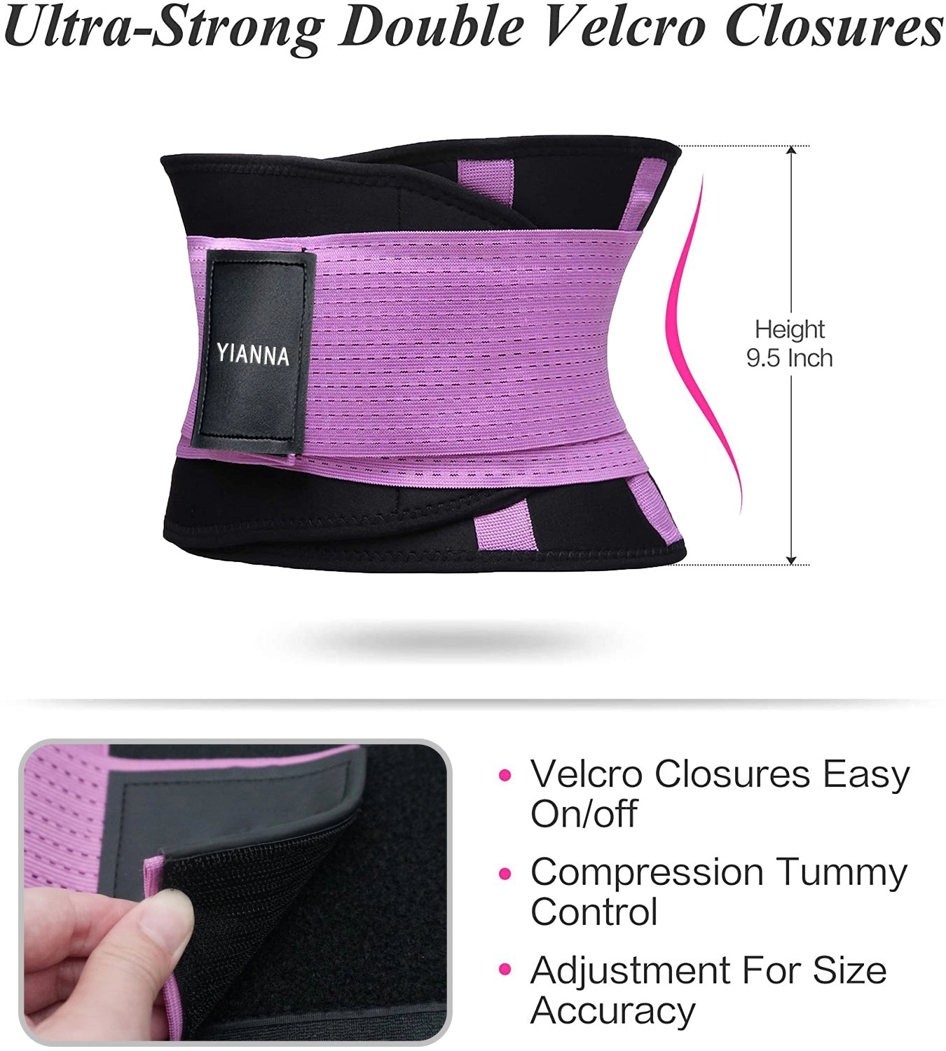 YIANNA Waist Trainer Belt Waist Cincher Trimmer