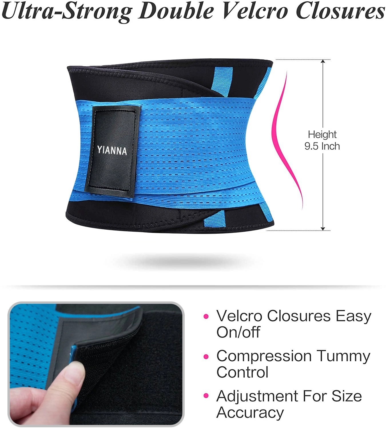 YIANNA Waist Trainer Belt Waist Cincher Trimmer