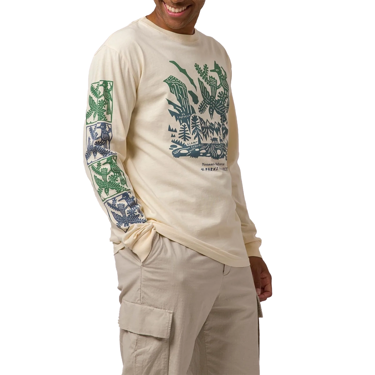 Yosemite Woodcut Long Sleeve Tee