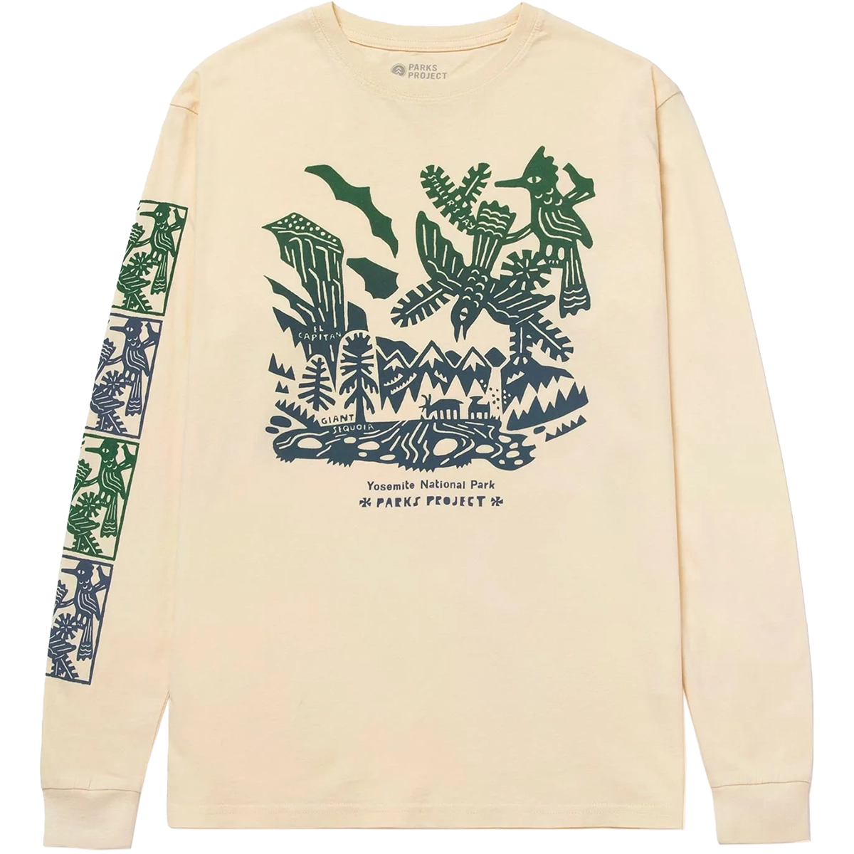 Yosemite Woodcut Long Sleeve Tee
